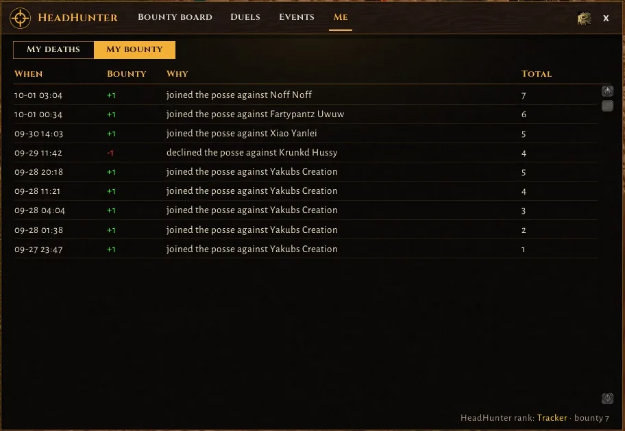My bounty
